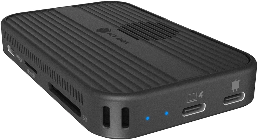ICY BOX 7w1 magnetinis diskas | M.2 NVMe i SATA SSD | HDMI 4K 60 Hz | PD 3.0