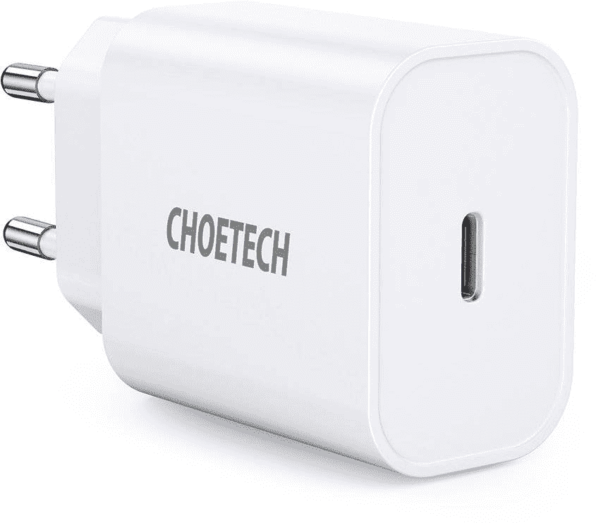 Choetech Q5004 EU USB-C tinklo įkroviklis, 20 W (baltas)