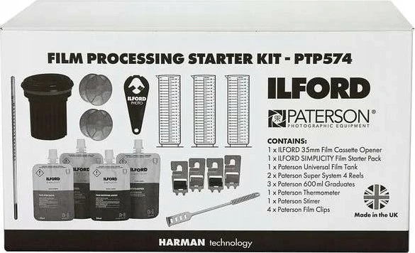Ilford | Filmavimo pradinis rinkinys su Paterson talpykla | PTP574