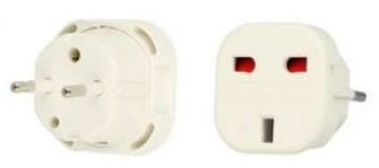 iLike CP UK1 Strāvas ligzdas pāreja - no UK 3pin uz Euro Ligzdu - UK uz EU adapteris Balts (OEM)