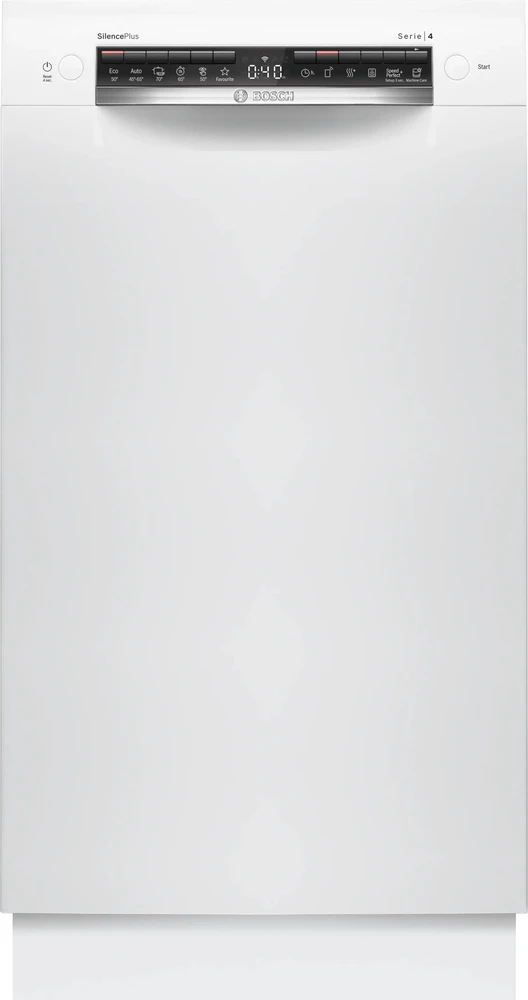 Bosch SPU4HMW12E Serija 4, Indaplovė, montuojama iš apačios, 45 cm, Balta