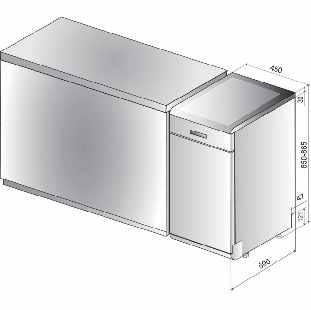 Indaplovė INDESIT DSFO 3T224 CS