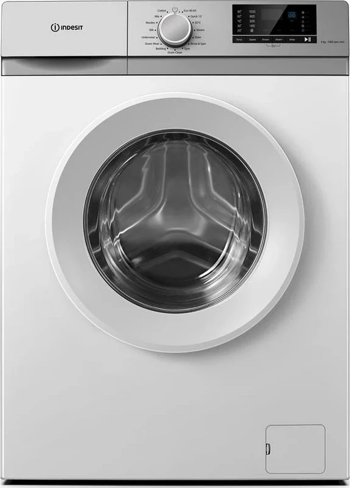 INDESIT | Skalbimo mašina | IMA630EE | Energy efficiency class D | Front loading | Skalbimo talpa 6kg | 1000 RPM | Gylis 45 cm | Plotis 60 cm | Baltas