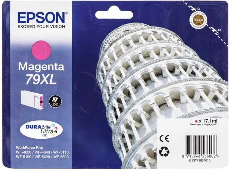 Epson 79XL | C13T79034010 | Rašalinių spausdintuvų kasetė | Magenta