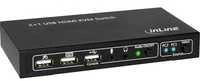 Przełącznik InLine KVM Switch, 2-Fach HDMI 4K2K mit Audio