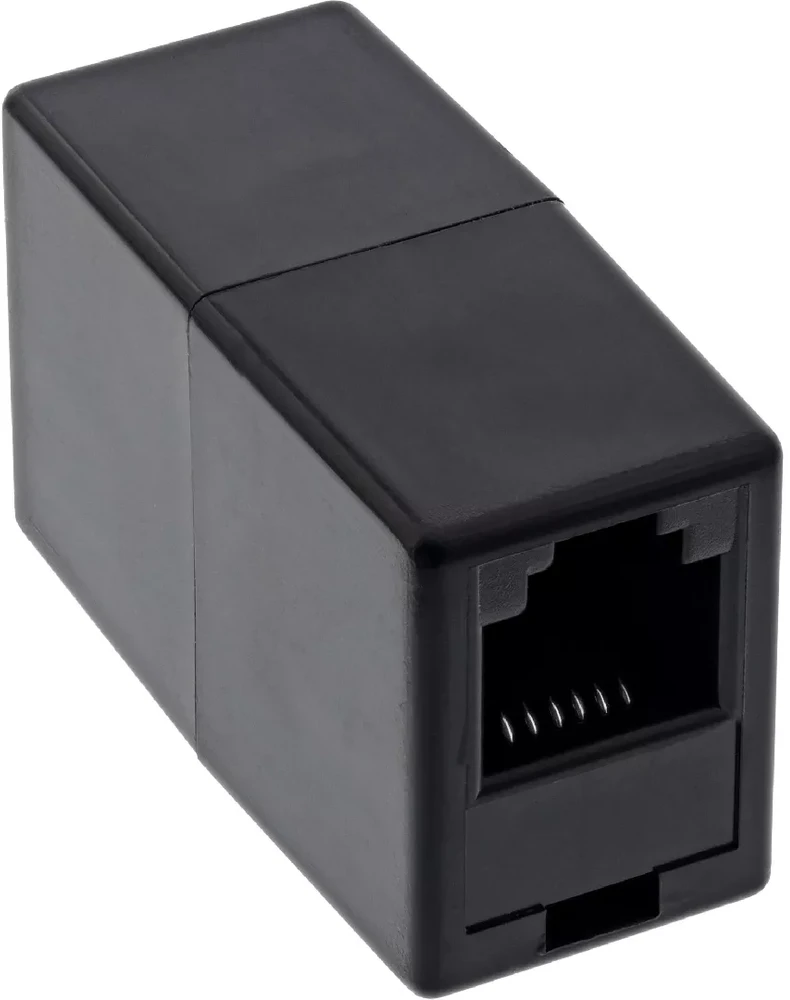 InLine Adapteris RJ12 moteriškas / moteriškas, 6P6C, juodas (69999)