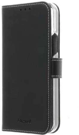 Insmat Exclusive Flip Case piniginės dėklas, iPhone 12 / 12 Pro, juodas