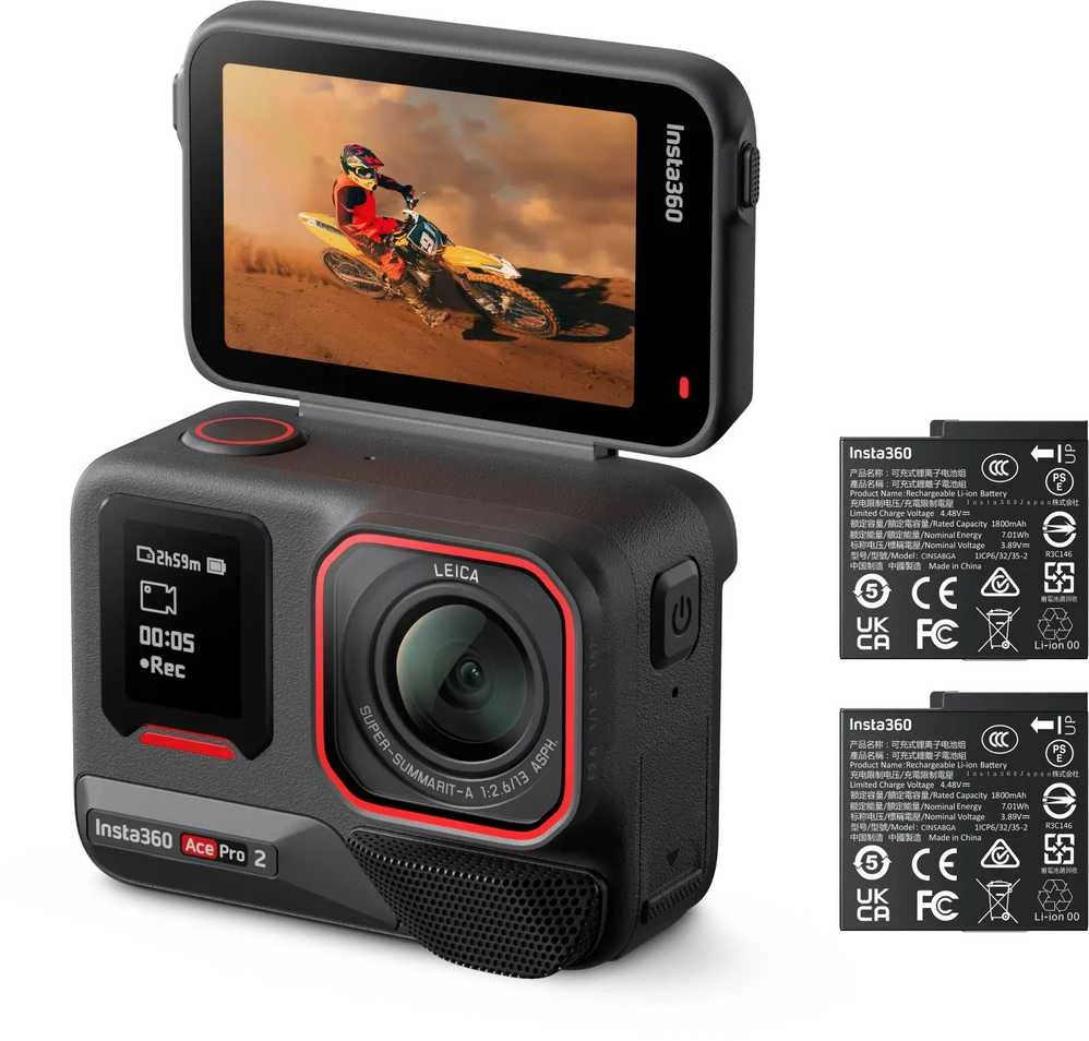 „Insta360 Ace Pro 2“ veiksmo kameros dviejų baterijų rinkinys