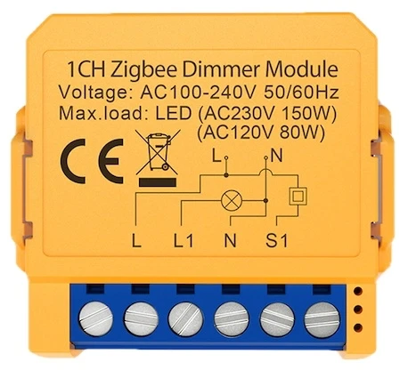 Išmanusis ZigBee nuleidimo jungiklis Avatto ZDMS16-1 TUYA