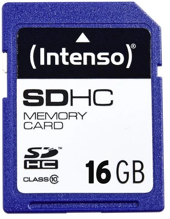 Atminties kortelė „Intenso“ SDHC kortelė, 16 GB, 10 klasė