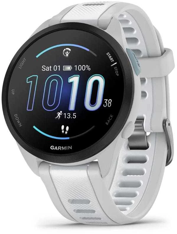 Išmanusis laikrodis Garmin Forerunner® 165 Pilkšvos / baltojo akmens spalvos