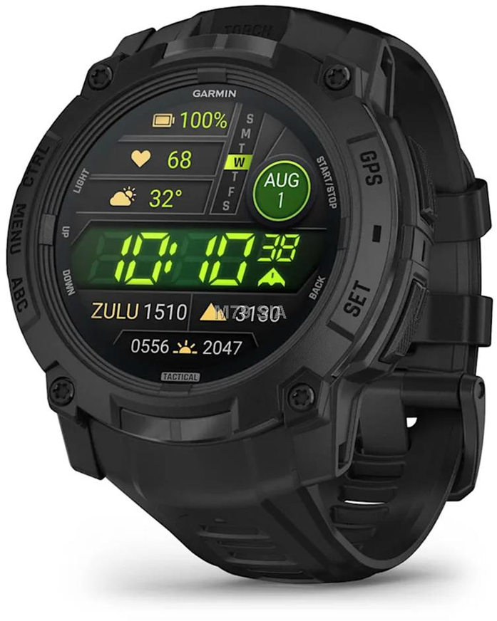 IIšmanusis laikorodis Garmin Instinct® 3 – 50 mm, AMOLED, Tactical Edition  Juodas su juodu dirželiu