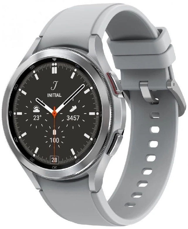 Išmanusis laikrodis Samsung Galaxy Watch 4 Classic, 46 mm (SM-R890NZSAEUD), sidabrinis (Sidabrinis)