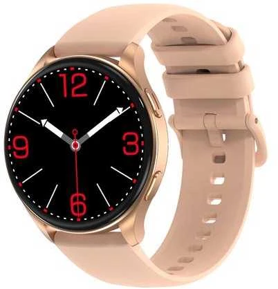 Išmanusis laikrodis Blackview X20 1,43 colio Amoled ekranas 466*466 ATS3085L 128Mb+481KB 380mAh Skambučiai ir SMS pranešimai, 100 sporto režimų 24 valandų širdies ritmo aptikimas Auksinis