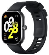 Išmanusis laikrodis Redmi Watch 4,  Sidabrinės spalvos apvadas su pilkos spalvos silikoniniu dirželiu