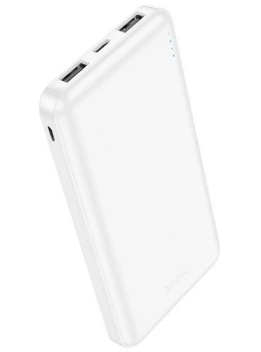 Powerbank Hoco 10000 mAh 2.1A J100 baltas