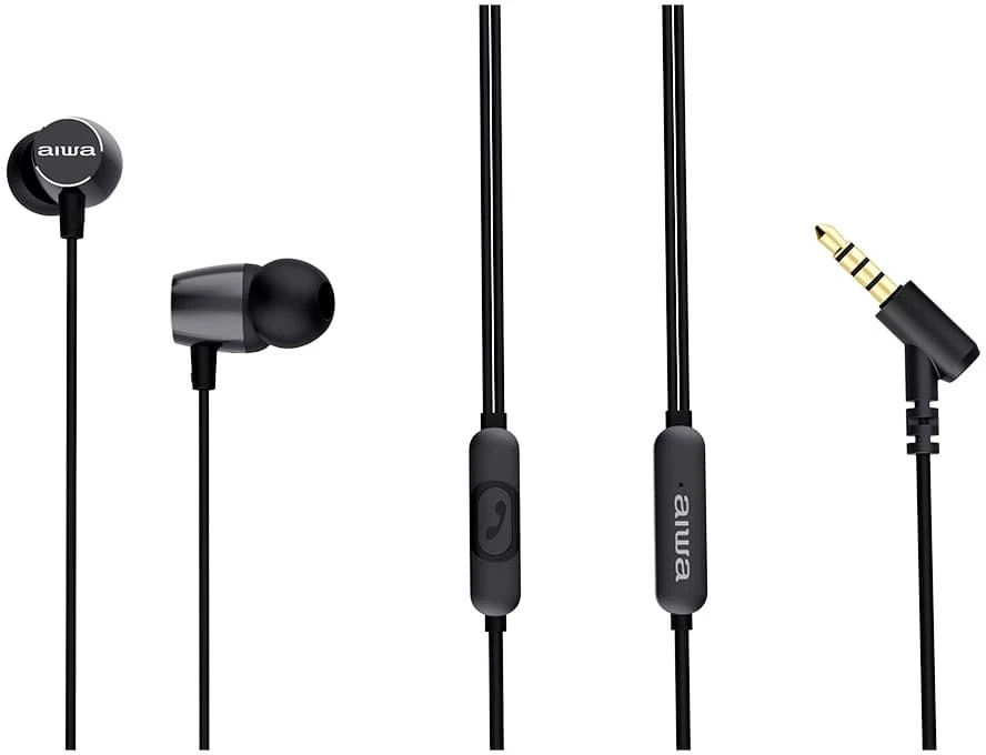AUSINĖS 3.5MM ESTM-30BK AIWA JUODOS