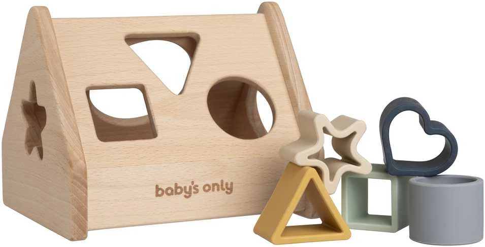BaByliss Polesie Naujiena! Vienintelis kūdikio medinis rūšiavimo žaislinis namelis 10+ Žemė BO-860.863.800.50