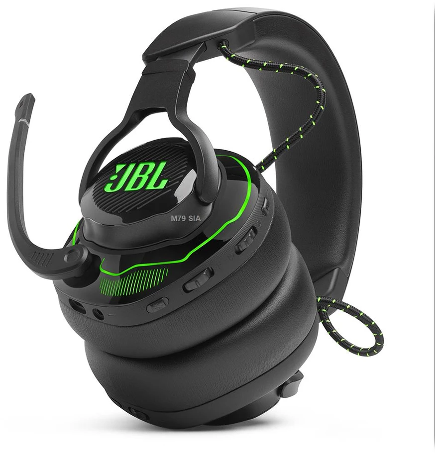 JBL Quantum 910X belaidės žaidimų ausinės, skirtos Xbox, Juodai žalios spalvos