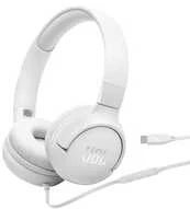 Baltos JBL T520C ausinės su USB-C laidu