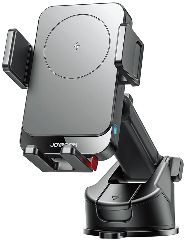 Joyroom JR-ZS241S car mount with inductive charger skirtas dashboard – juodos spalvos