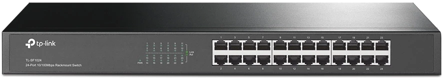 Šakotuvas TP-LINK | Komutatorius | TL-SF1024 | Nevaldomas | Montuojamas stove | 10/100 Mbps (RJ-45) jungtys, kiekis 24 | Maitinimo šaltinio tipas: išorinis