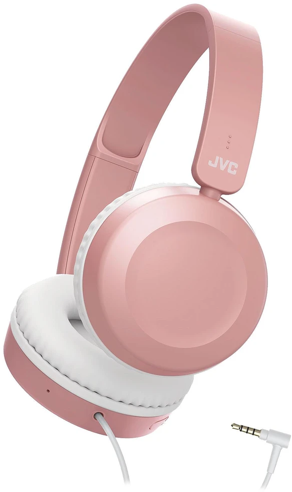 JVC, HA-S31MP-EX, ružavos sp. dinaminės ausinės, mikrofonas