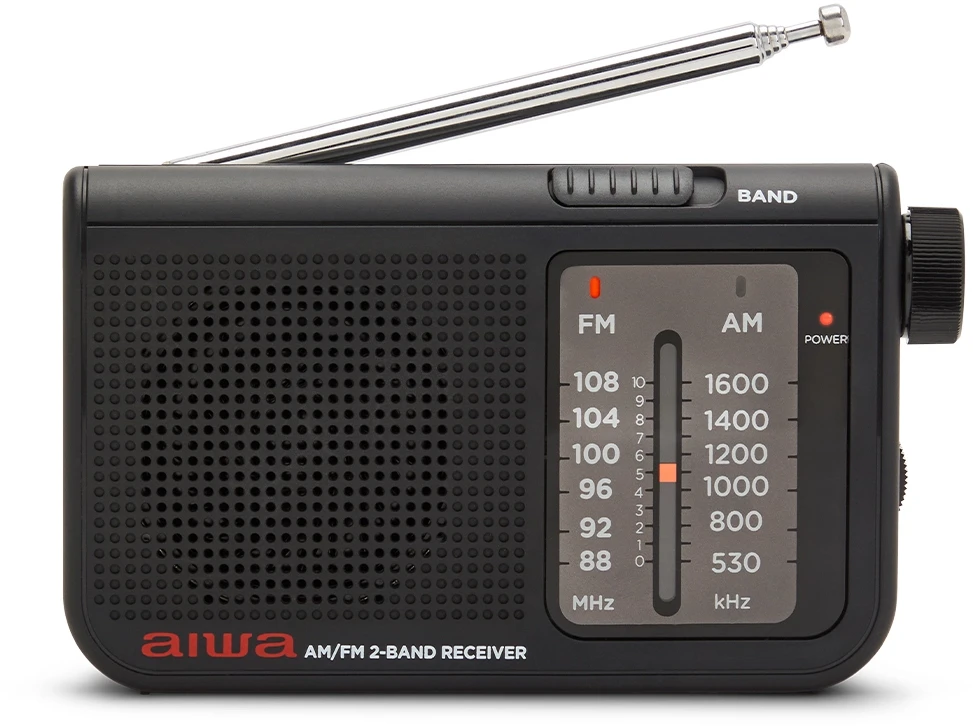 Aiwa Radijo imtuvas FM/AM su 3.5mm lizdu, juodas