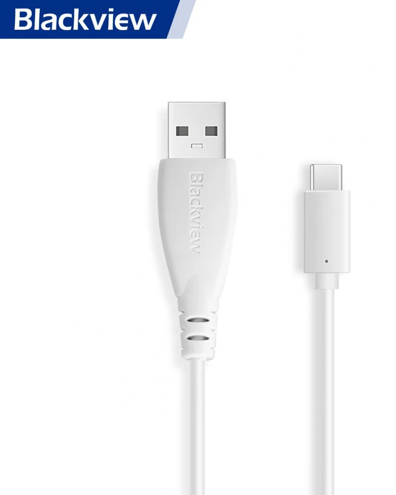 Kabelis USB Blackview - Type-C Cable extended Baltas (007744)