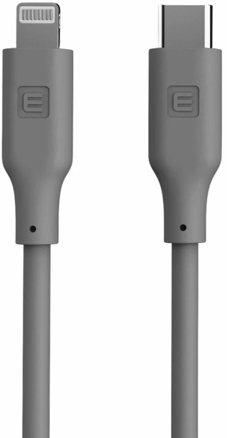 Evelatus USB C - Lightning silikoninis kabelis 1.2M (MFI10CL) 60W / 20V3A Pilkas