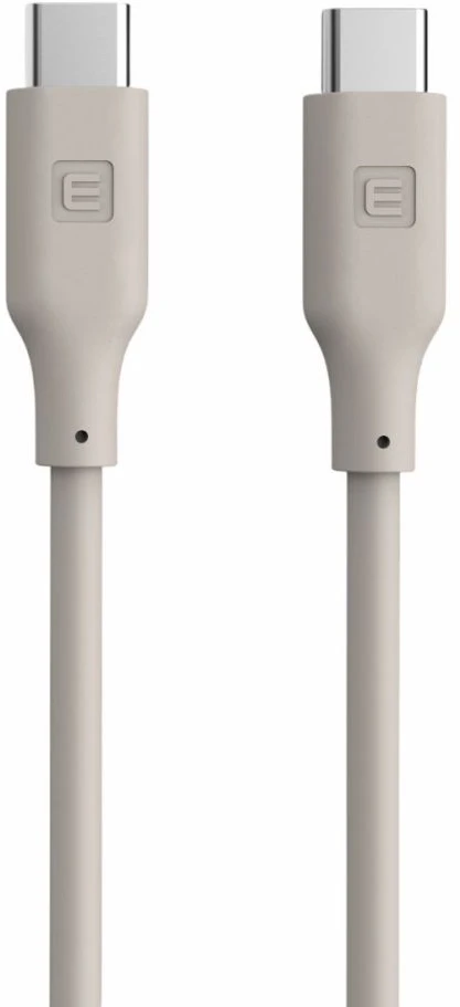 Kabelis USB Evelatus C į USB C silikoninis kabelis 1.2M 60W / 20V3A šiltai pilkas (EDCUC1WG)
