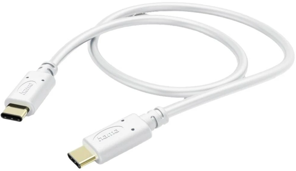 Hama USB-C - USB-C 1.5m, balta