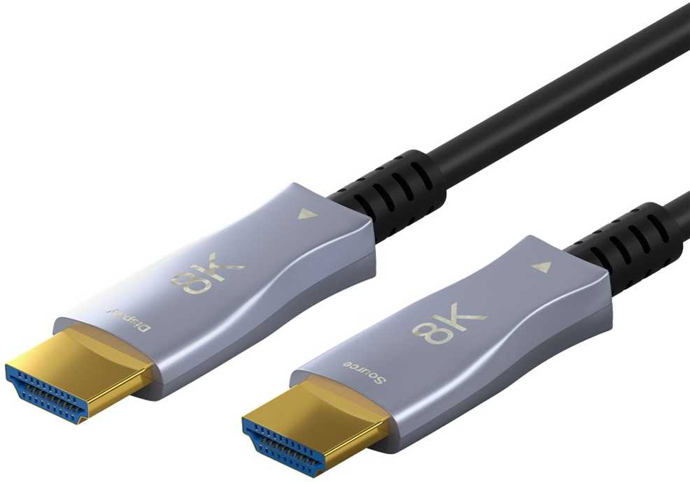 Kabelis HDMI-HDMI 40m (HDMI 2.1) optinis hibridinis 8K @ 60 Hz/ 4K @ 120 Hz Goobay