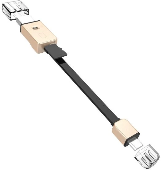 Kabelis USB Hoco Universal UPM06 Triple reader micro USB auksinė (UPM06G)
