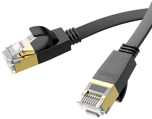 Hoco Kabelis Hoco US07 General pure copper flat network cable(L=3M) Juodas 6931474780690 6931474780690 (6931474780690)