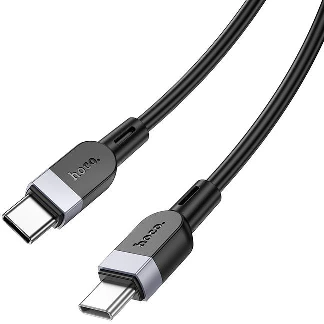 Silicone Cable USB C to USB C Hoco 3A 60W 3 m X109 juodas