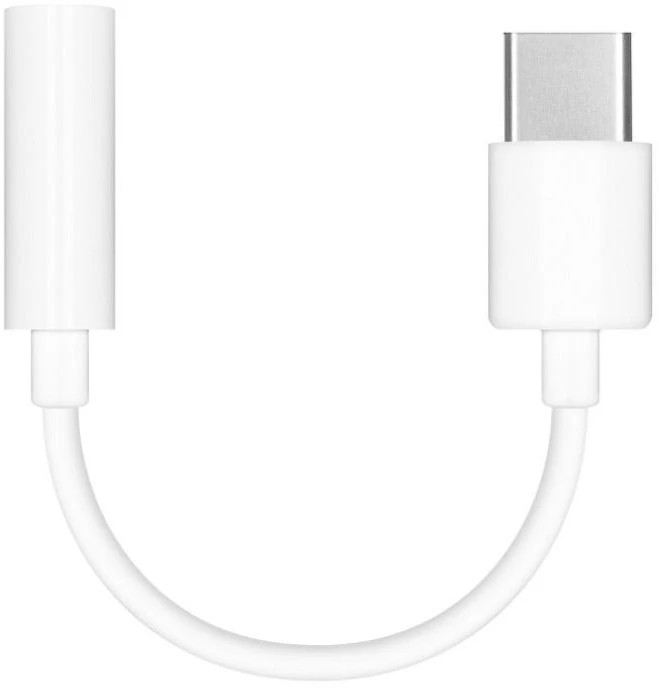 Originalus HUAWEI adapteris AUX Type C (vyriškas) prie lizdo 3,5 mm (moteris) CM20 baltas masinis