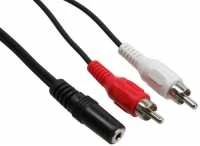 Intos InLine 2 x RCA kištukinis iki 3,5 mm vidinis kabelis, 1,5 m