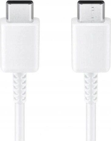 112803 EP-DA905BWE Samsung USB-C/USB-C duomenų kabelis 3A 1m baltos spalvos (Bulk)