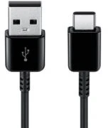 Samsung EP-DW720CBE Galaxy S9 S9+ USB 2.0 į Type-C 3.1 Qualcom duomenų ir įkrovimo laidas 1,2 m Juodas (OEM)