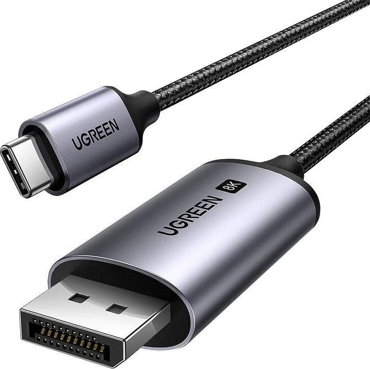 Kabelis USB C kištukas – DisplayPort kištukas 8K 60Hz 3m, juodas CM556 UGREEN