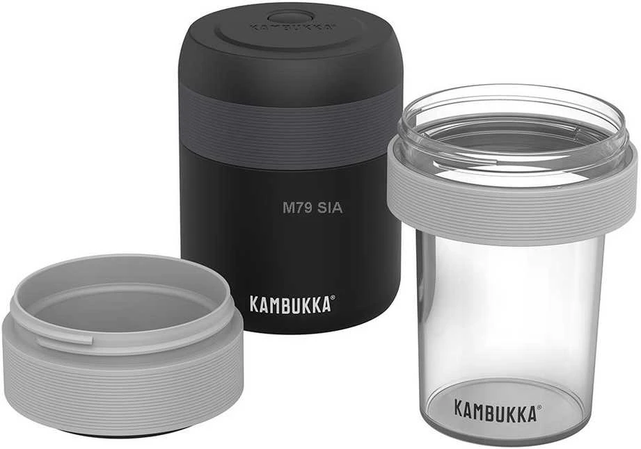 Kambukka Mikrobangų krosnelės indas BORA termosui 400 ml, pilkos spalvos