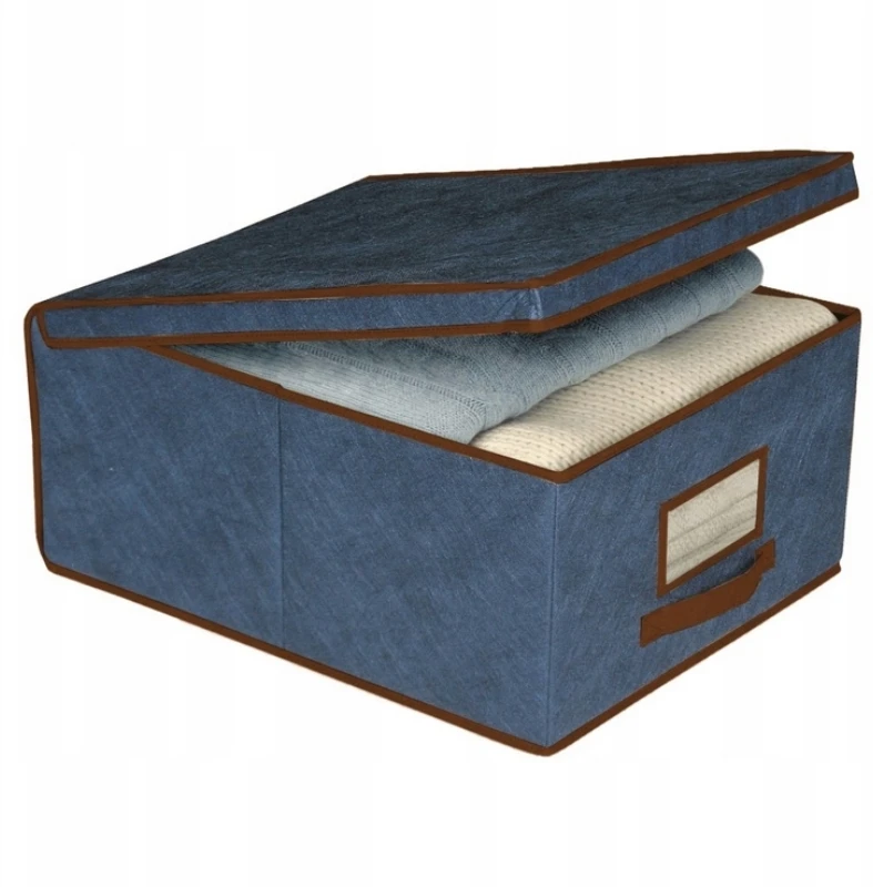 Lumarko ORDINETT Box fabric 50 x 40 x 25cm Mėlyna