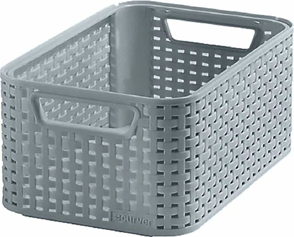 Daiktadėžė CURVER STYLE, 6 l, pilka, 28×19×13 cm