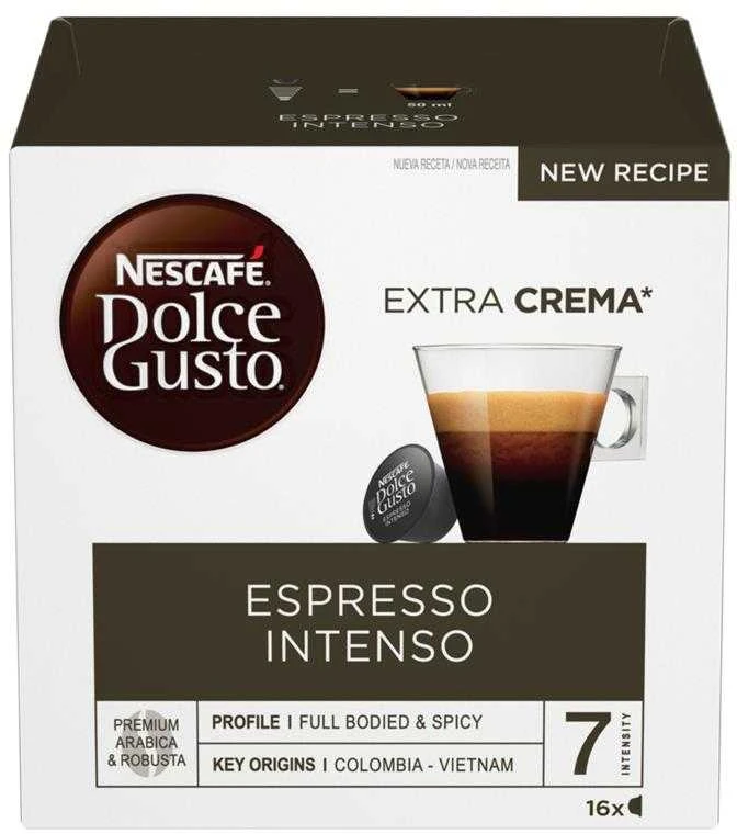 Nescafe Dolce Gusto Espresso Intenso Kava, 16 kapsulių dėžutėje