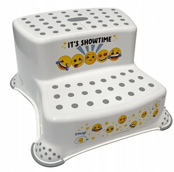Starpak Keeeper Dviejų aukštų suoliukas Igor "Emoji Showtime" 40x37x21cm baltas