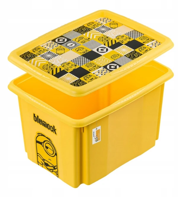 Keeeper „Keeper“ laikymo dėžė su dangčiu. 30 l. Geltona. 45 x 35 x 27 cm.