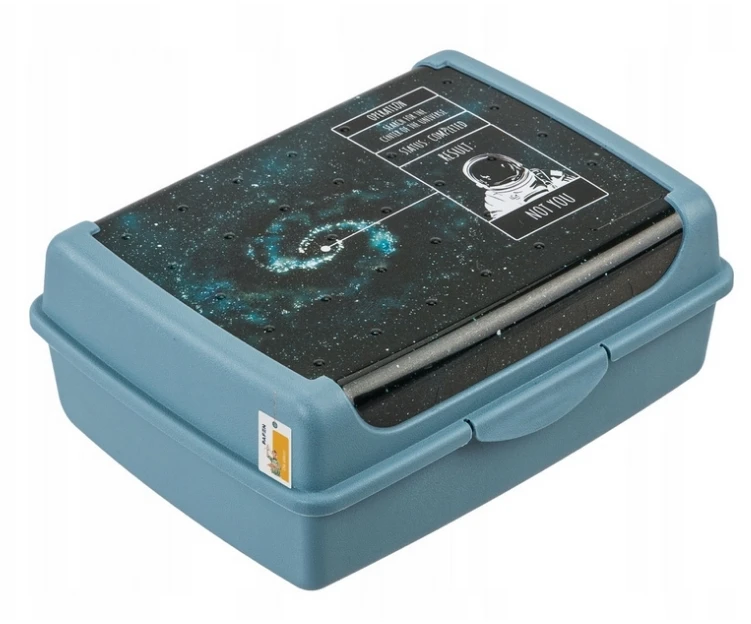 Mpl Power Keeeper maisto laikymo indelis su užspaudžiama dėžute midi 1 l Carla "Cosmos" 17x13x7cm mėlynas