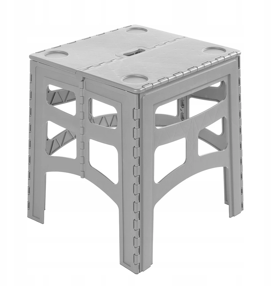 Keeeper Sulankstomas lauko stalas M, apkrova iki 80 kg, Timo, 46,5x44,5x55 cm, pilkas