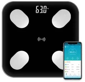 Cooper & Pals Vonios svarstyklės elektroniczna bluetooth smart LCD B2017 Juoda